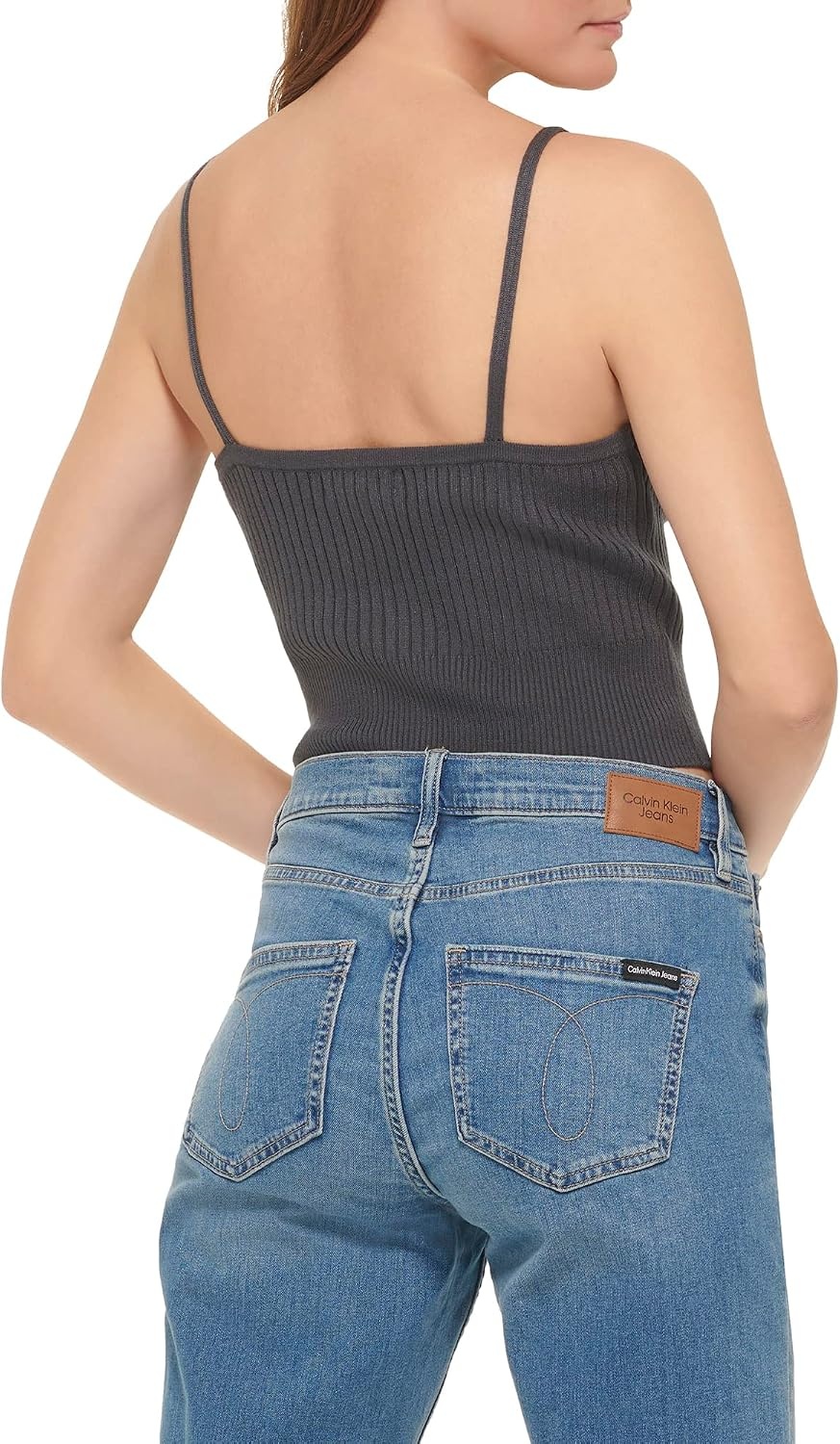 image:imageCalvin Klein Womens Essential Basic Everyday Soft TopForged Iron