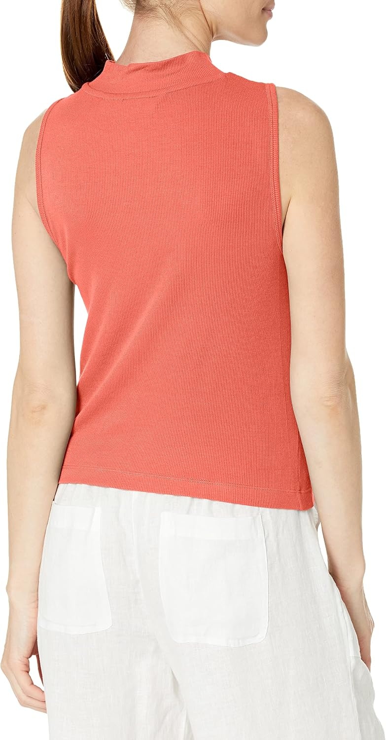 image:imageCalvin Klein Womens Everyday Embrodery Monogram Cropped SS Short Sleeve Mock NeckStarfish