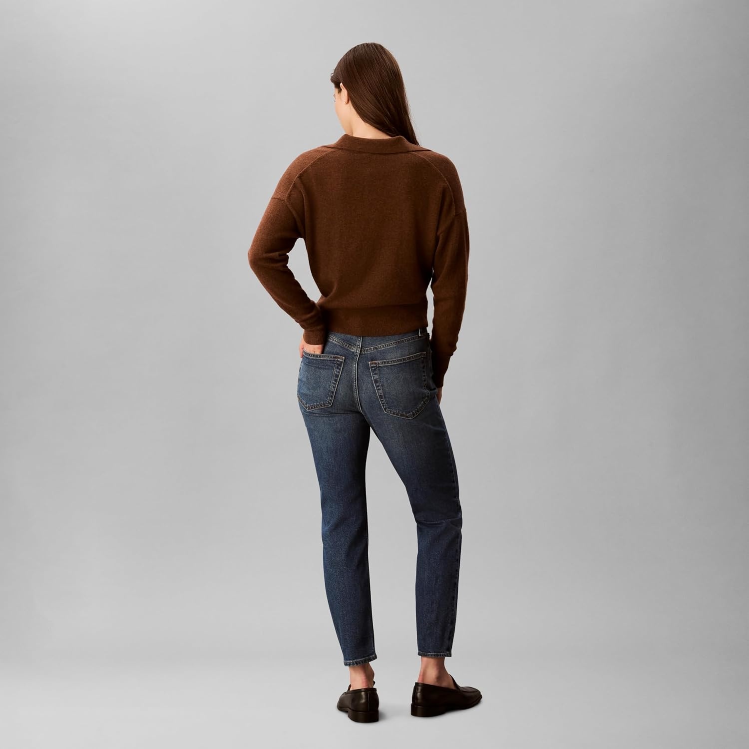image:imageCalvin Klein Womens High Rise Slim Fit JeansRiverwood
