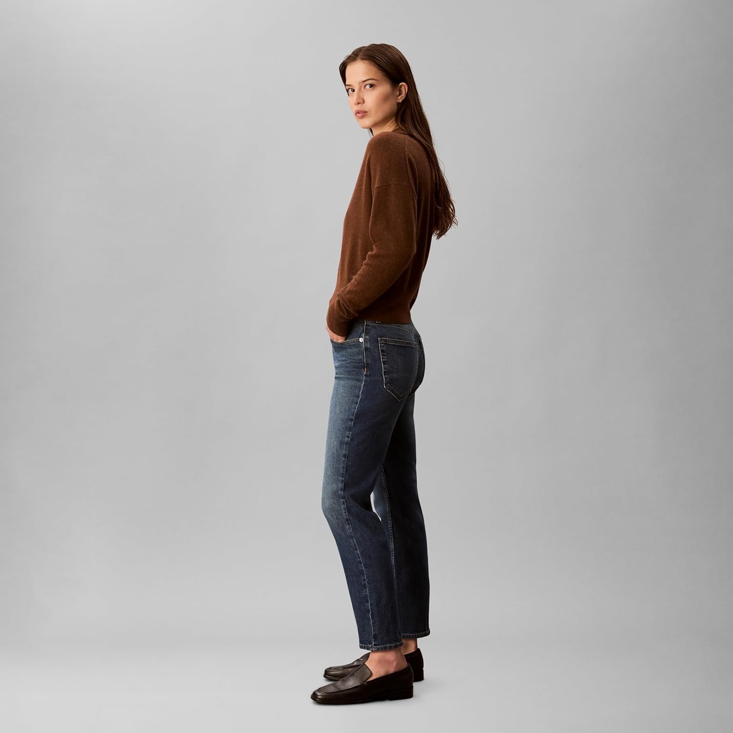 image:imageCalvin Klein Womens High Rise Slim Fit JeansRiverwood