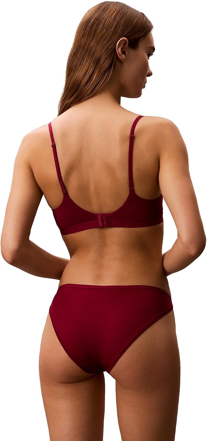 image:imageCalvin Klein Womens Ideal Micro Low Rise String BikiniBeet Red