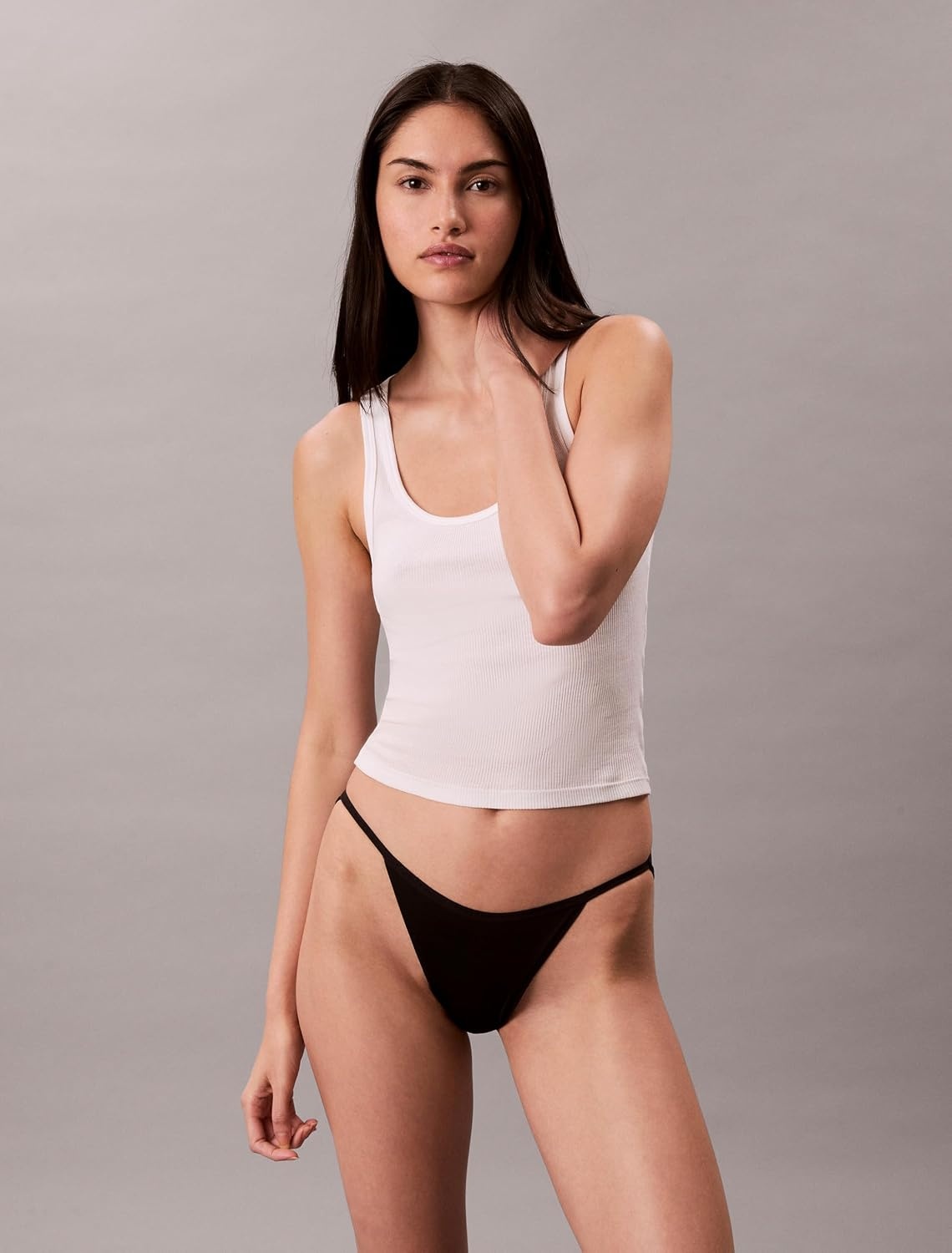 image:imageCalvin Klein Womens Ideal Micro Low Rise String BikiniBlack