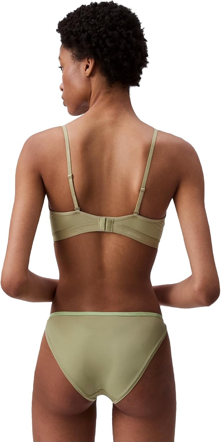 image:imageCalvin Klein Womens Ideal Micro Low Rise String BikiniIguana Gray