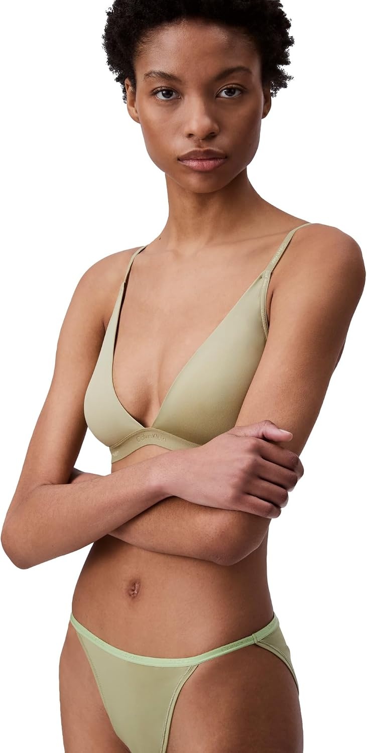 image:imageCalvin Klein Womens Ideal Micro Low Rise String BikiniIguana Gray