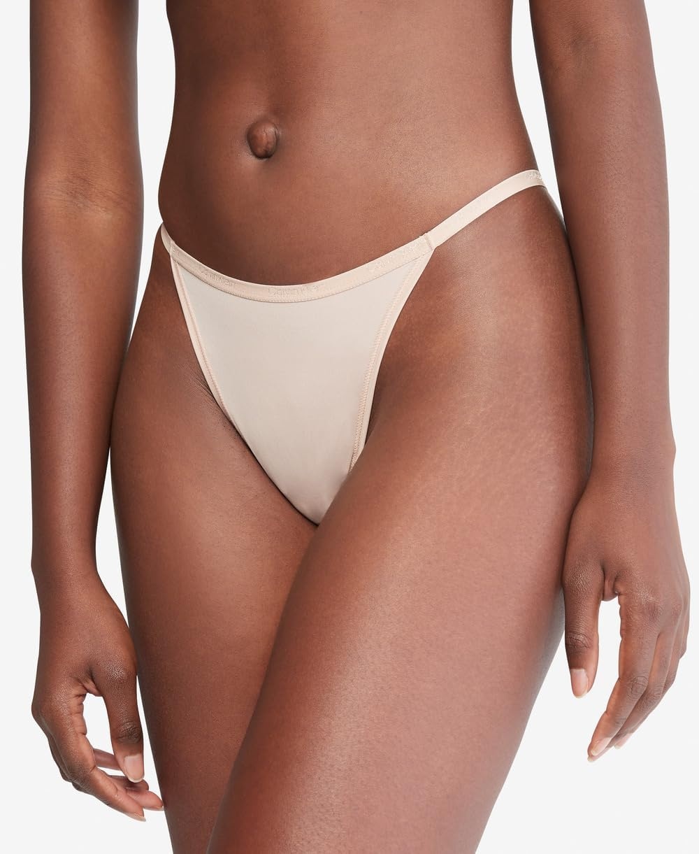 image:imageCalvin Klein Womens Ideal Micro Low Rise String ThongCedar