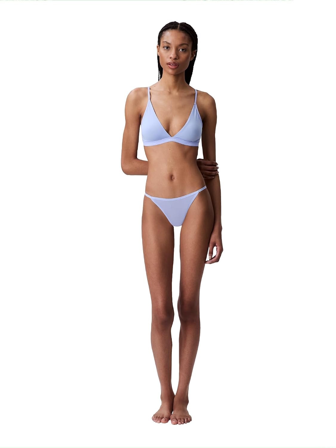 image:imageCalvin Klein Womens Ideal Micro Low Rise String ThongSaltwater