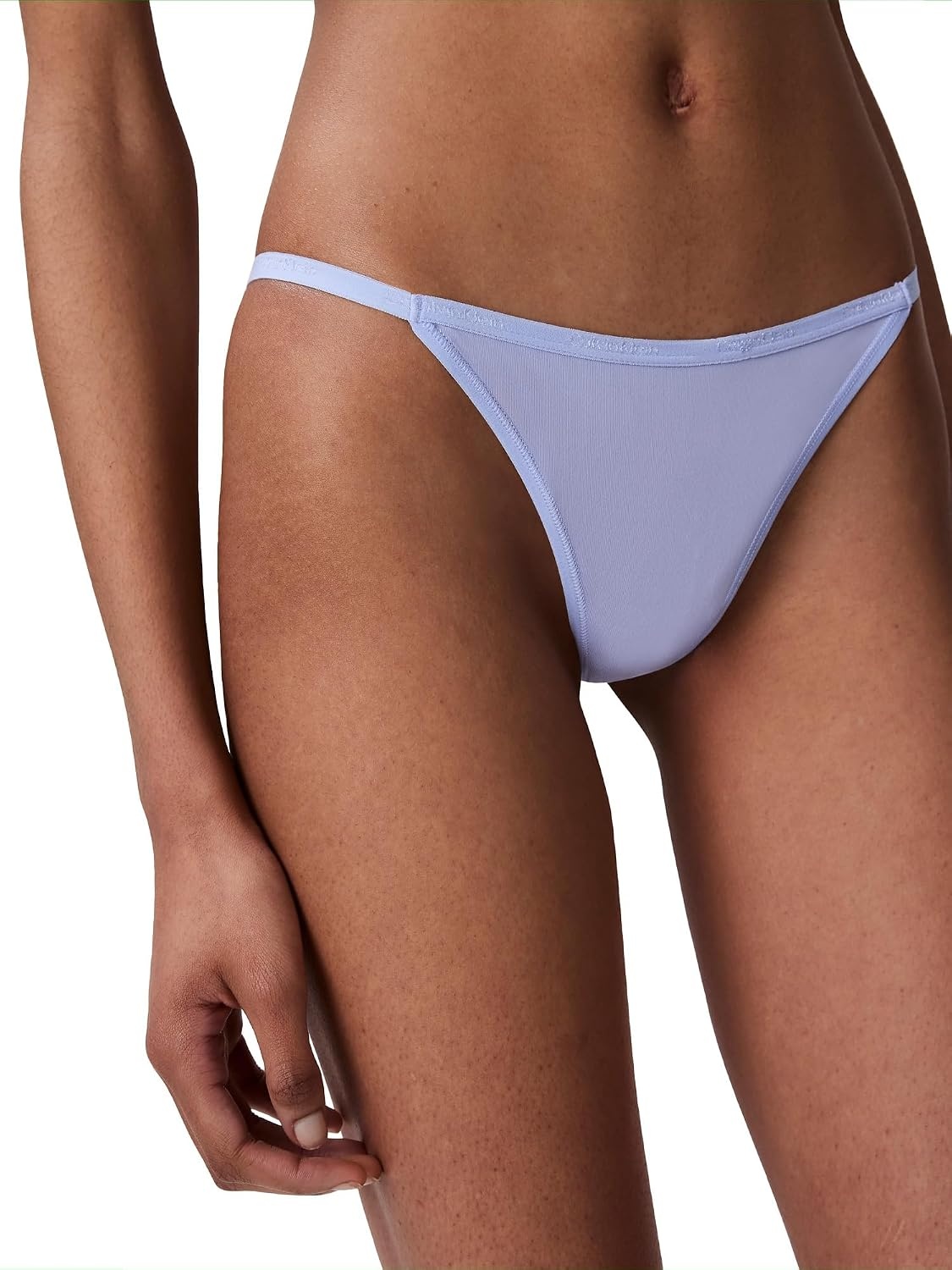 image:imageCalvin Klein Womens Ideal Micro Low Rise String ThongSaltwater