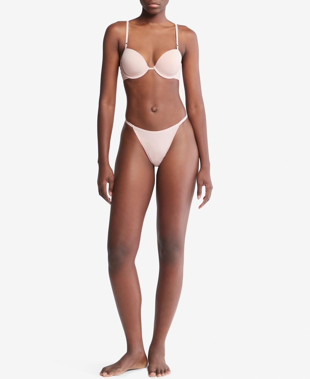 image:imageCalvin Klein Womens Ideal Micro Low Rise String ThongSubdued