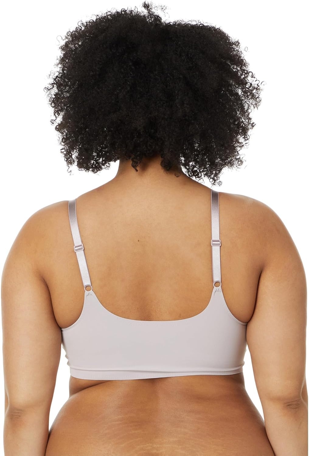 image:imageCalvin Klein Womens Invisibles Comfort Seamless Adjustable Skinny Strap Bralette BraCloud Gray