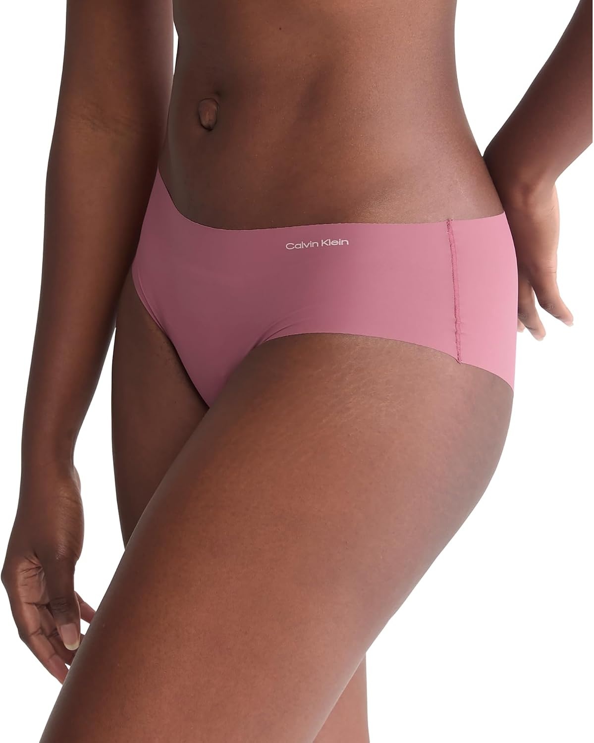 image:imageCalvin Klein Womens Invisibles Hipster PantiesDeep Mauve W Fresh Taupe Logo