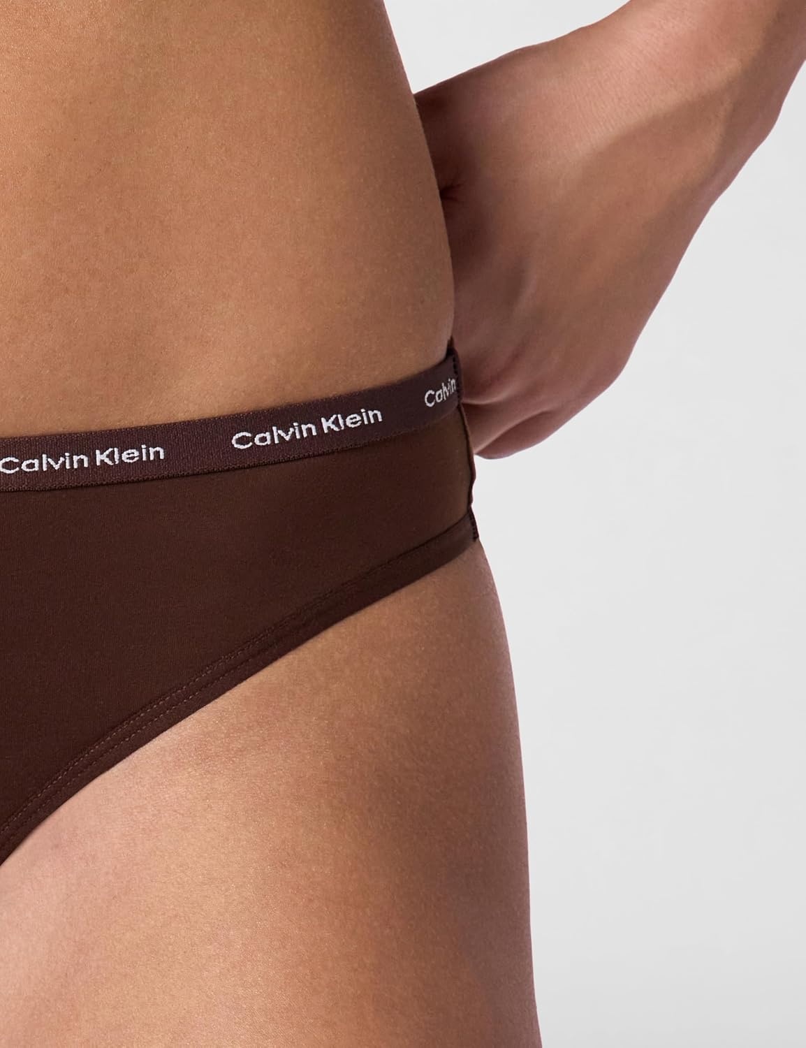 image:imageCalvin Klein Womens Luxe Comfort Micro Stretch Thong Panties 3 PackUmber Cedar Sandalwood
