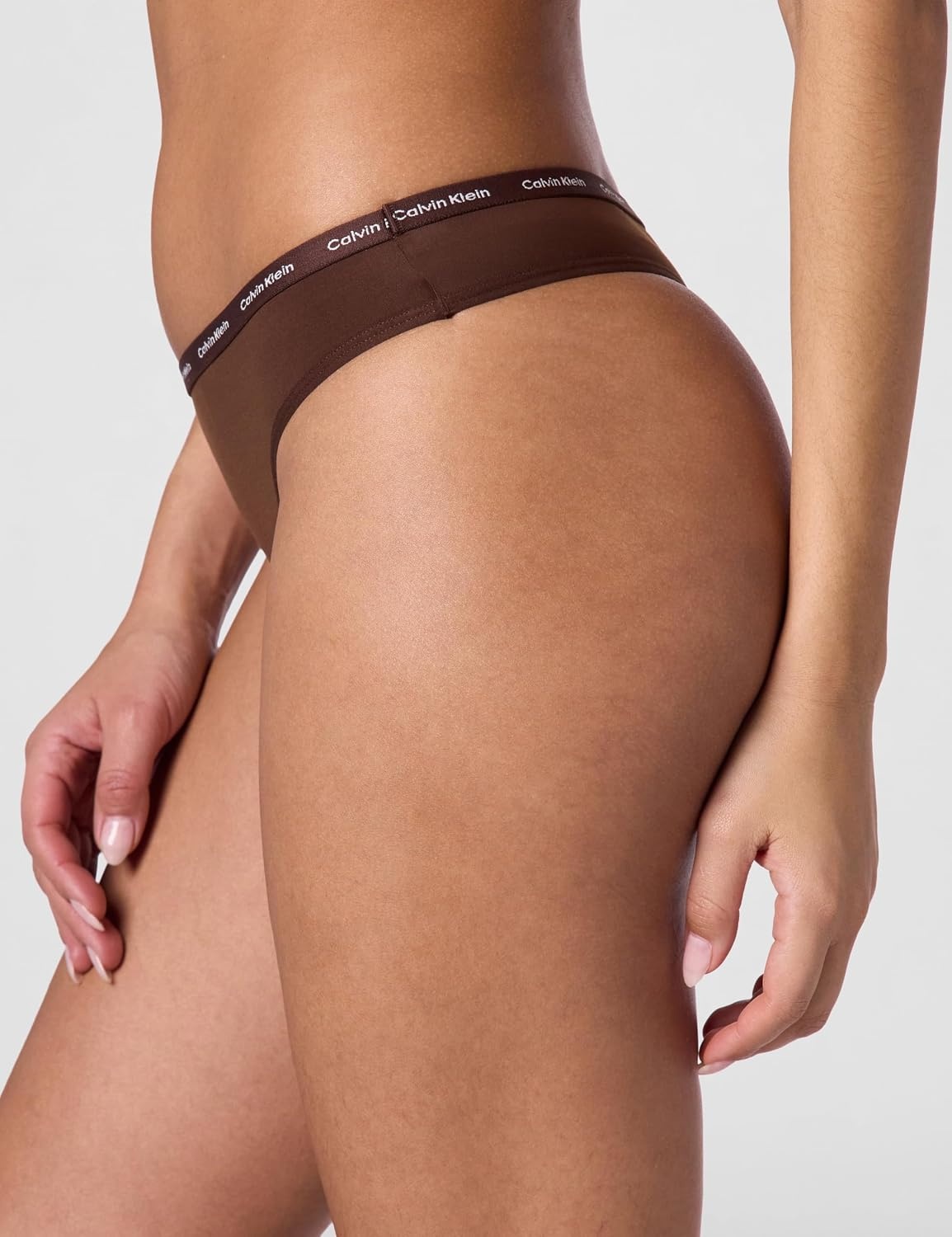 image:imageCalvin Klein Womens Luxe Comfort Micro Stretch Thong Panties 3 PackUmber Cedar Sandalwood