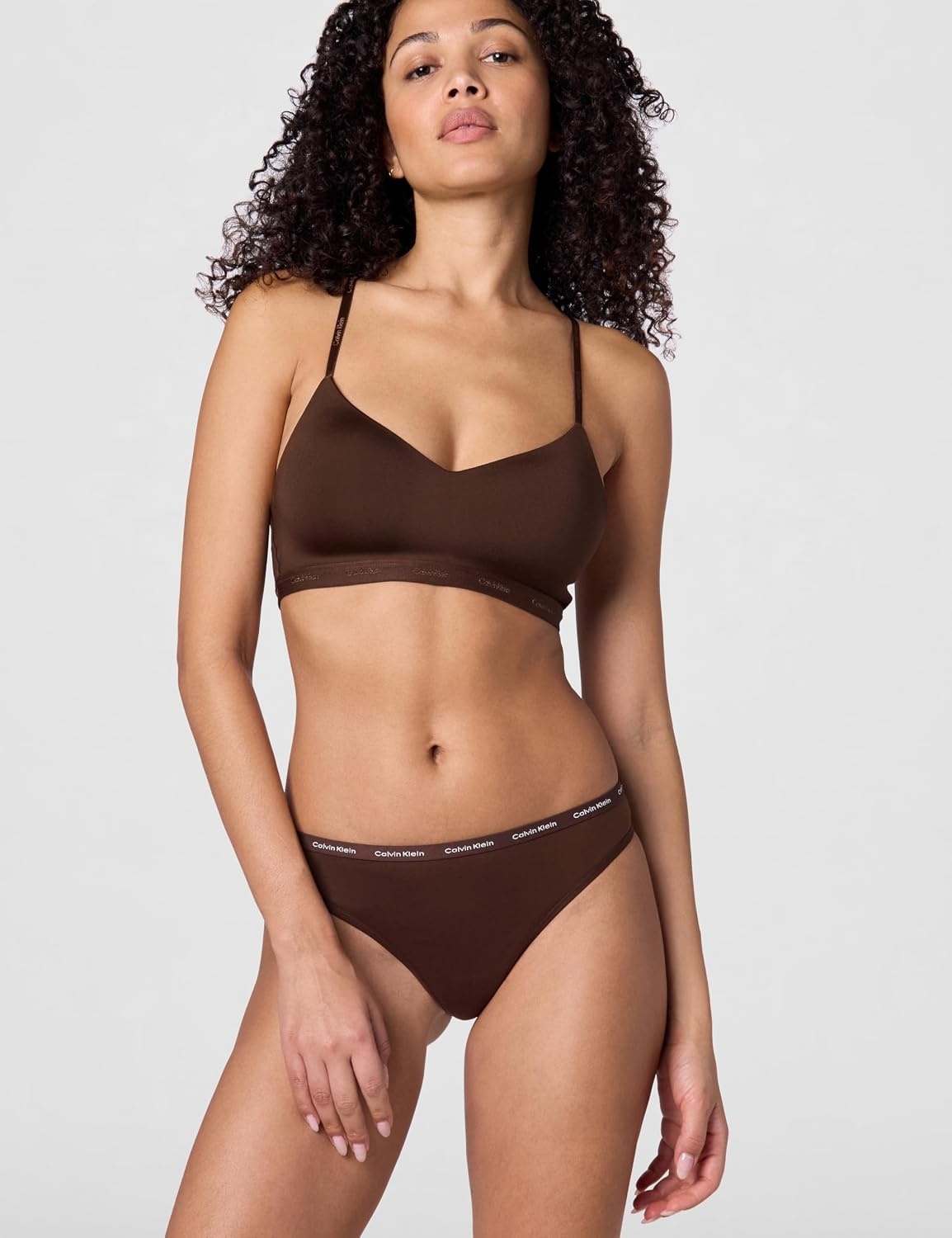 image:imageCalvin Klein Womens Luxe Comfort Micro Stretch Thong Panties 3 PackUmber Cedar Sandalwood