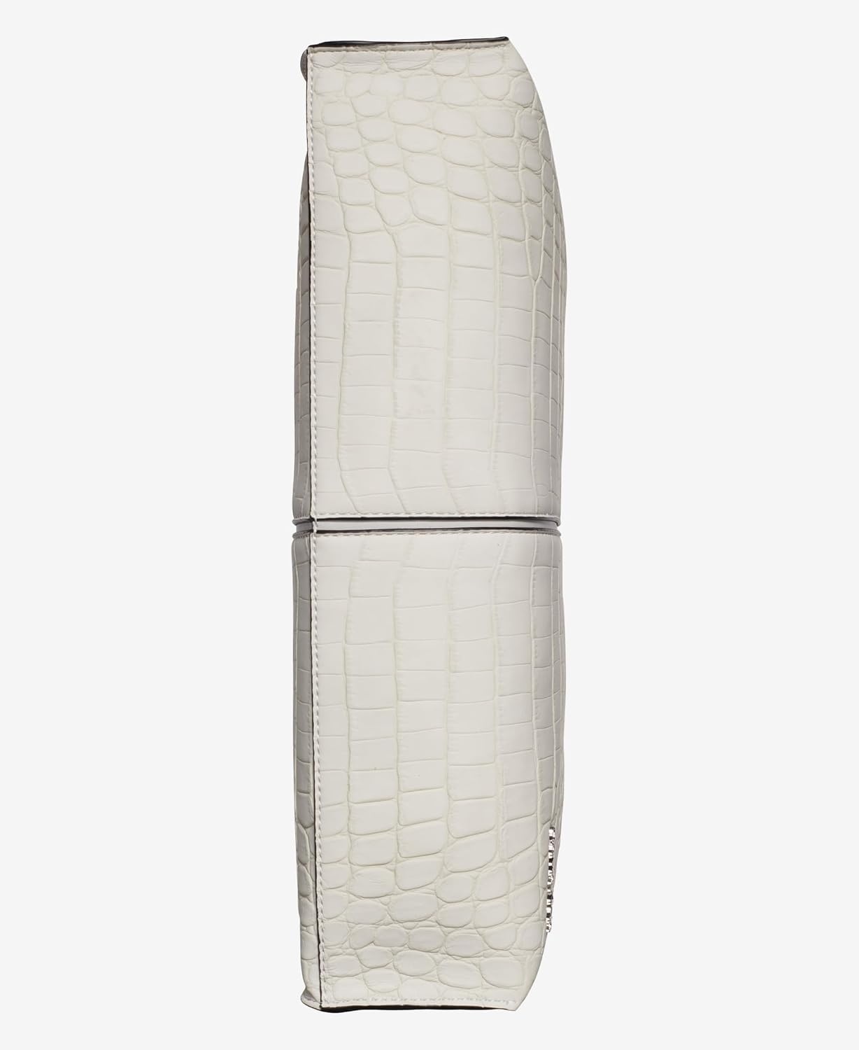 image:imageCalvin Klein Womens Max Top Zip Hobo Shoulder BagDove Grey Sueded Croc