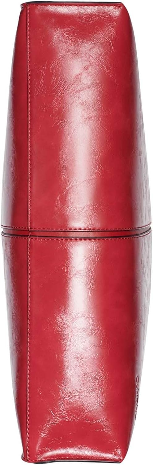 image:imageCalvin Klein Womens Max Top Zip Hobo Shoulder BagRuby Red