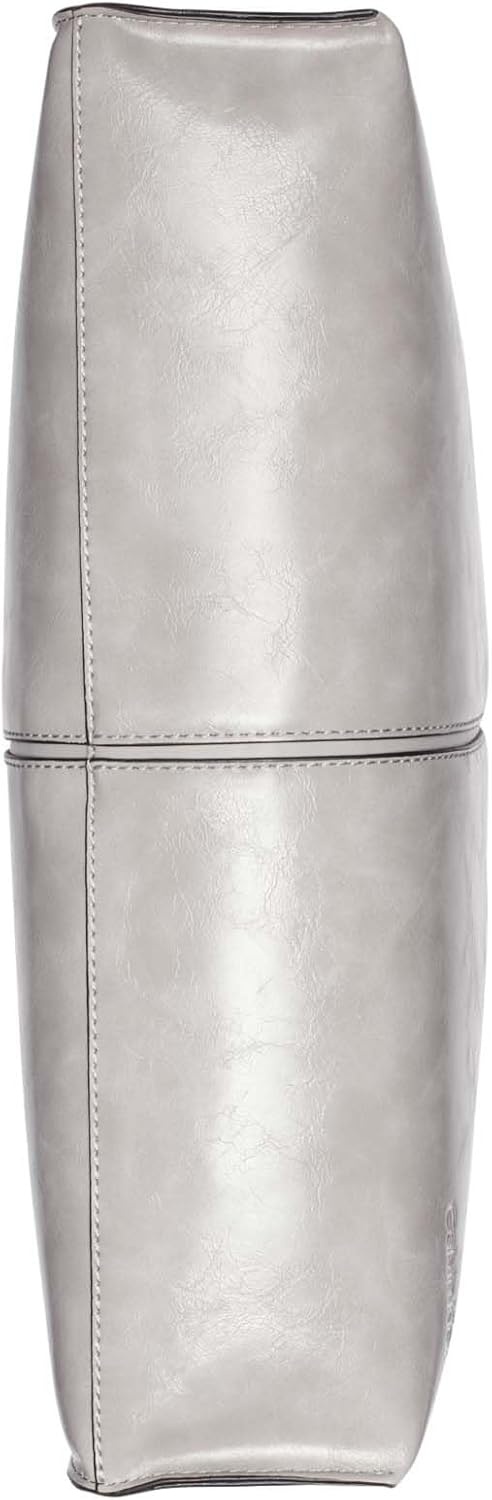 image:imageCalvin Klein Womens Max Top Zip Hobo Shoulder BagStone