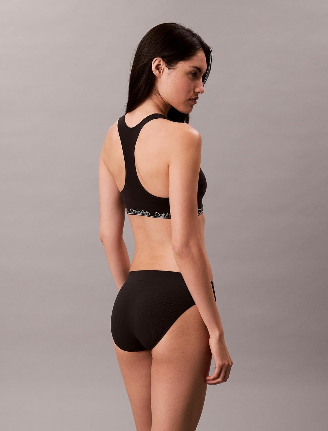 image:imageCalvin Klein Womens Microfiber Seamless Rib Bikini Panties 3 PackBlack Ice Water Scorched Denim