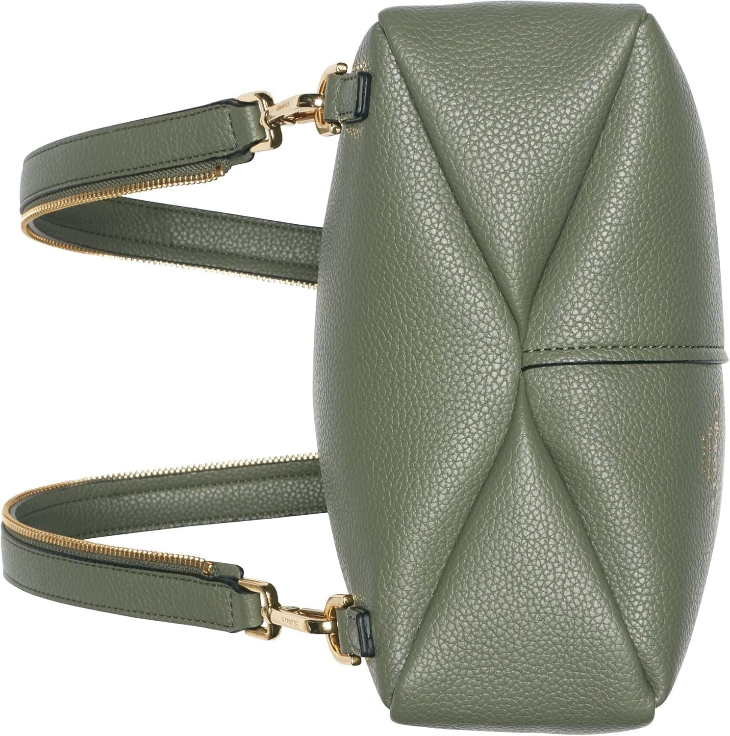 image:imageCalvin Klein Womens Millie Backpack for Women Vegan Leather Monogram Backpack 2 Pockets BrownKhakiBlack One SizeDusty Olive