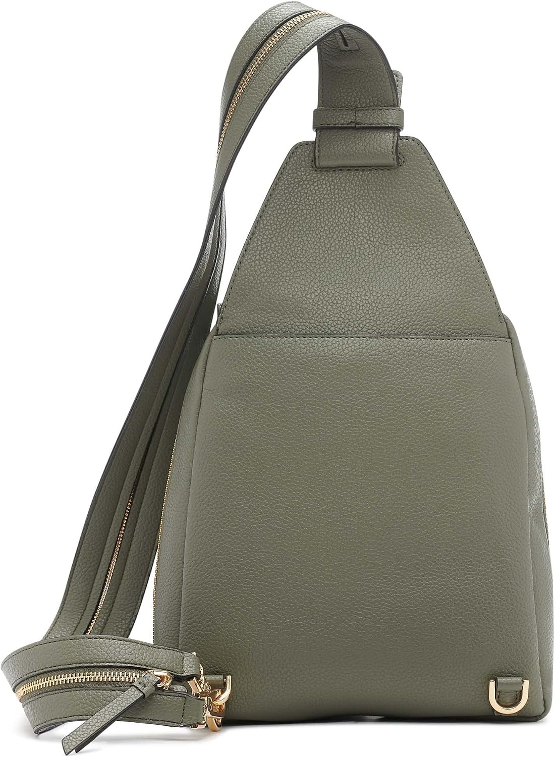 image:imageCalvin Klein Womens Millie Backpack for Women Vegan Leather Monogram Backpack 2 Pockets BrownKhakiBlack One SizeDusty Olive