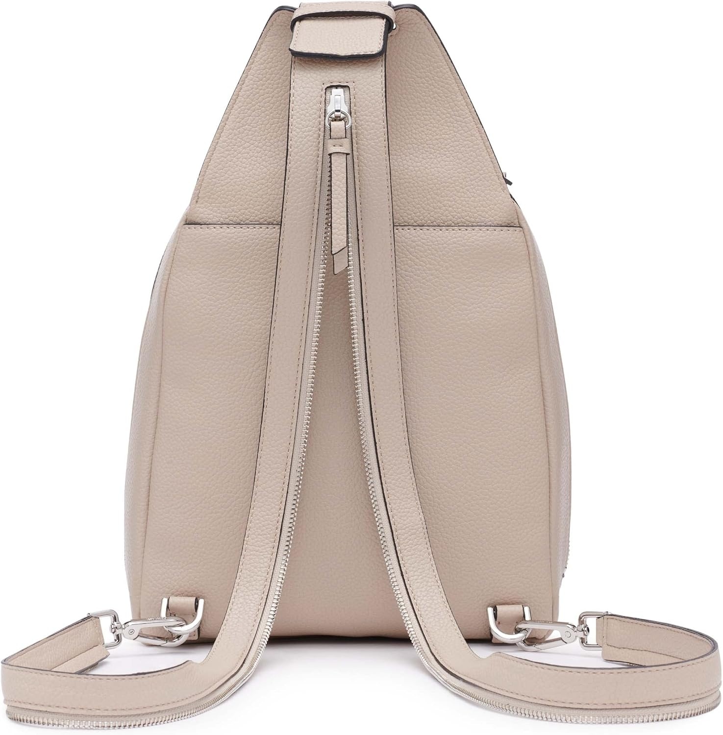 image:imageCalvin Klein Womens Millie Backpack for Women Vegan Leather Monogram Backpack 2 Pockets BrownKhakiBlack One SizeMushroom