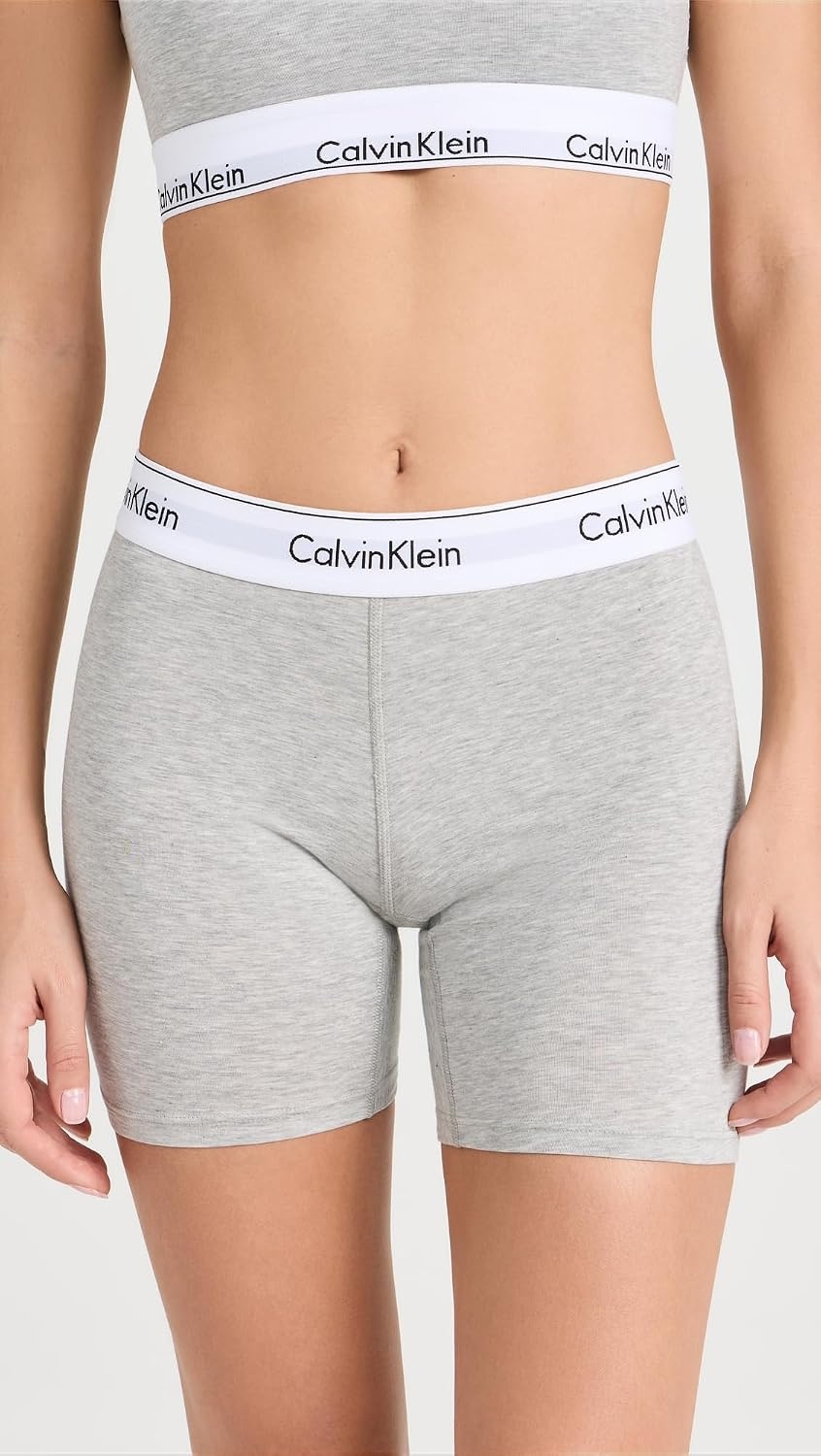 image:imageCalvin Klein Womens Modern Cotton Boxer BriefGrey Heather