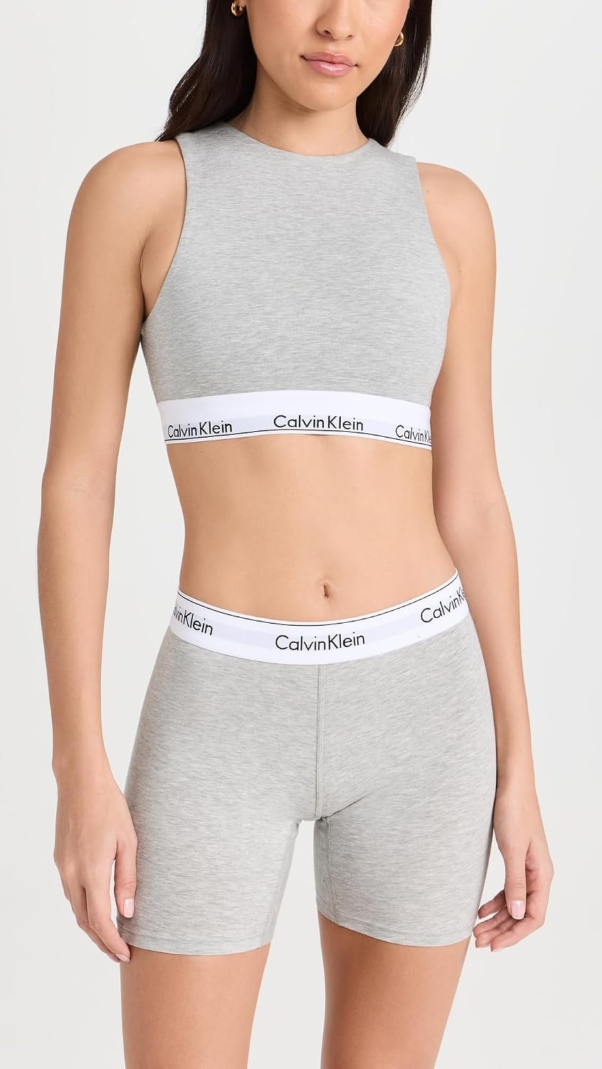 image:imageCalvin Klein Womens Modern Cotton Boxer BriefGrey Heather