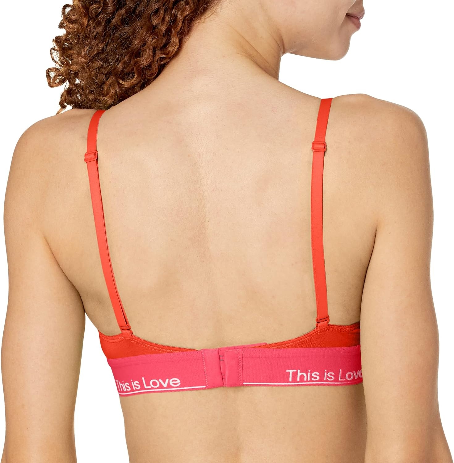 image:imageCalvin Klein Womens Modern Cotton Lightly Lined Triangle Wireless BraletteCherry Tomato