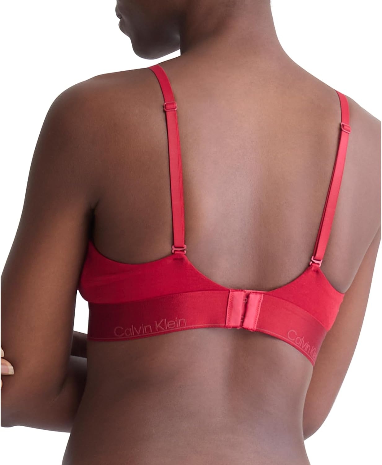 image:imageCalvin Klein Womens Modern Cotton Lightly Lined Triangle Wireless BraletteJuneberry