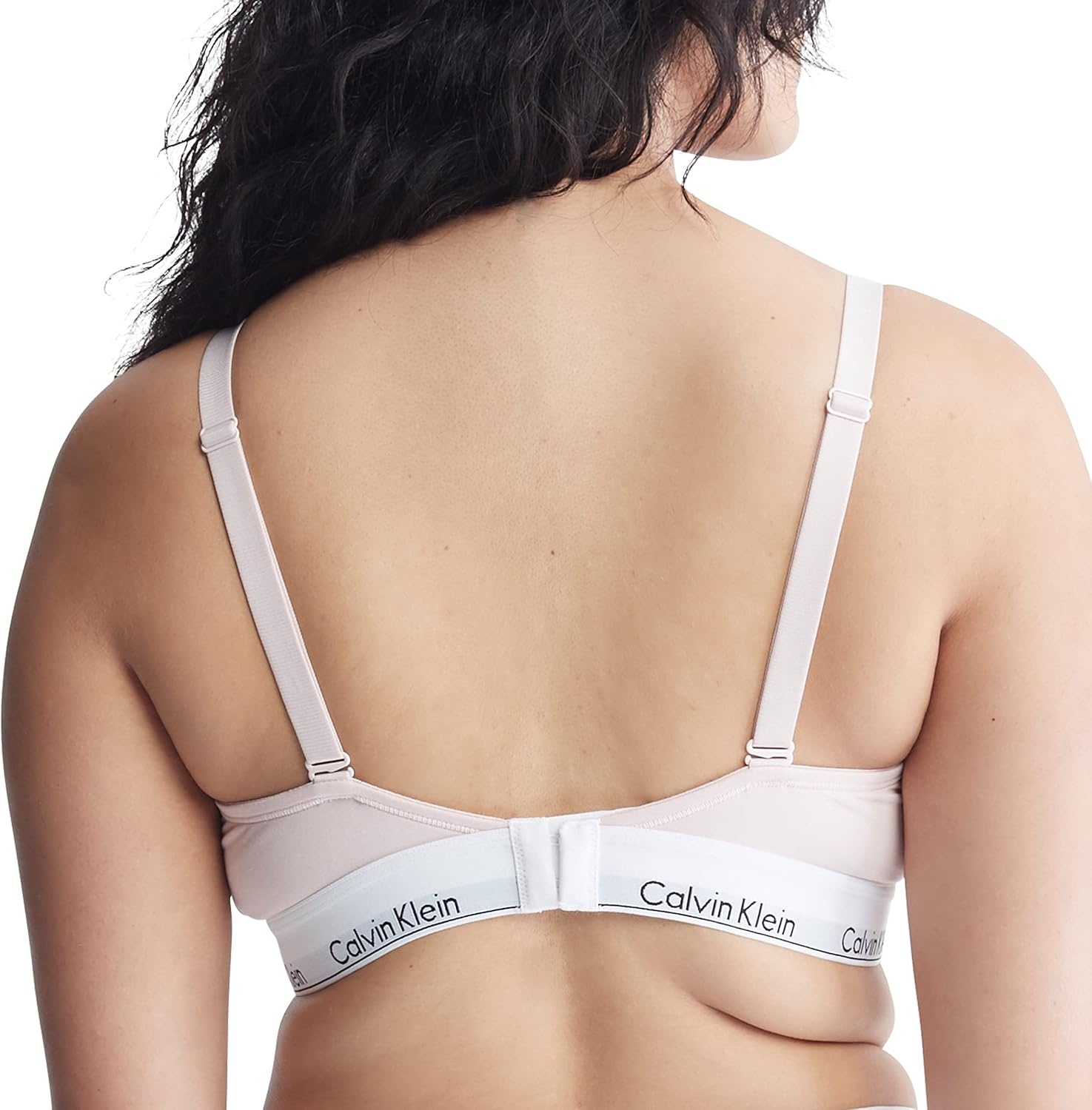 image:imageCalvin Klein Womens Modern Cotton Lightly Lined Triangle Wireless BraletteNymphs Thigh