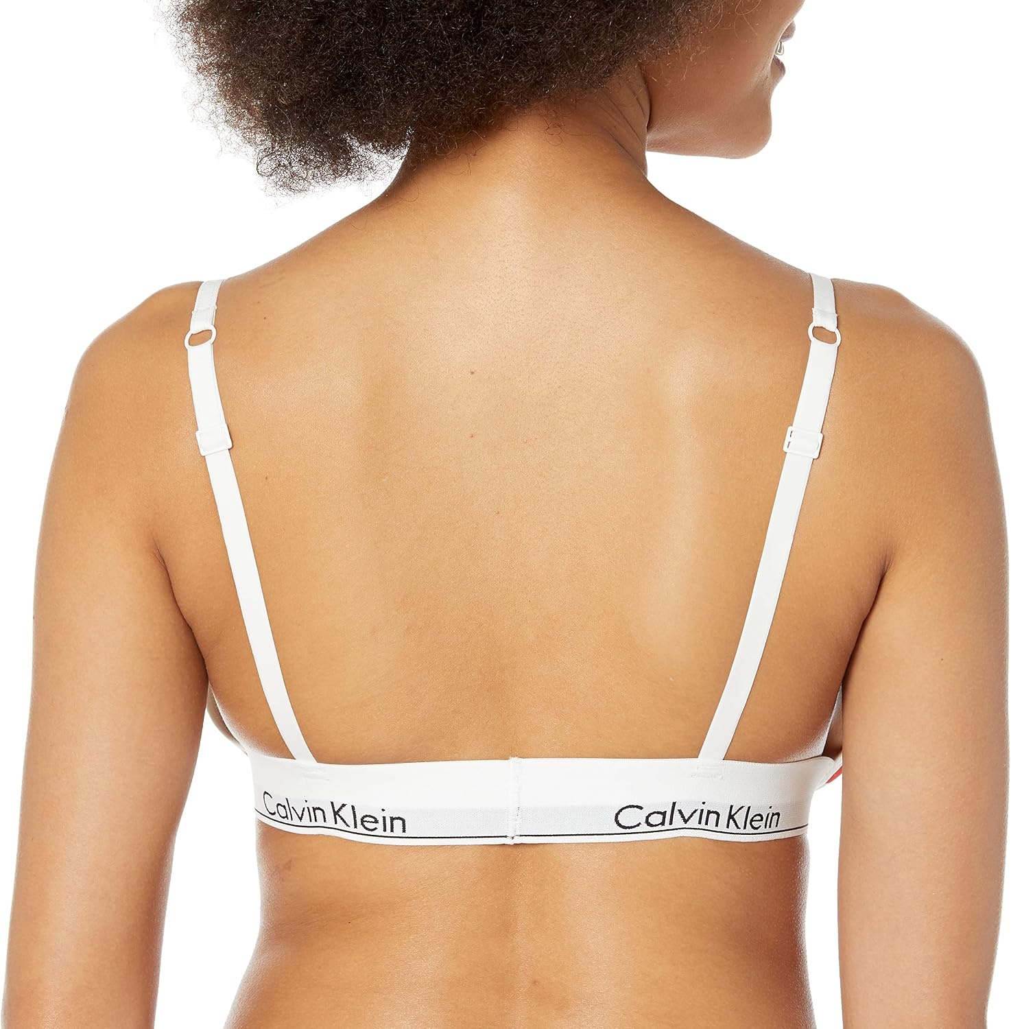 image:imageCalvin Klein Womens Modern Cotton Lightly Lined Triangle Wireless BraletteRemembered Hearts Orange Odyssey