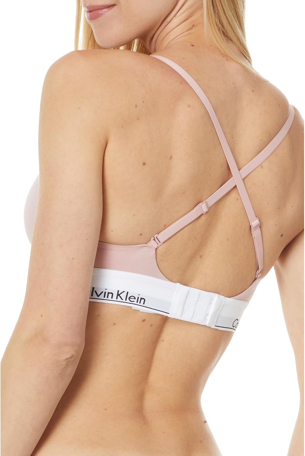 image:imageCalvin Klein Womens Modern Cotton Lightly Lined Triangle Wireless BraletteSubdued