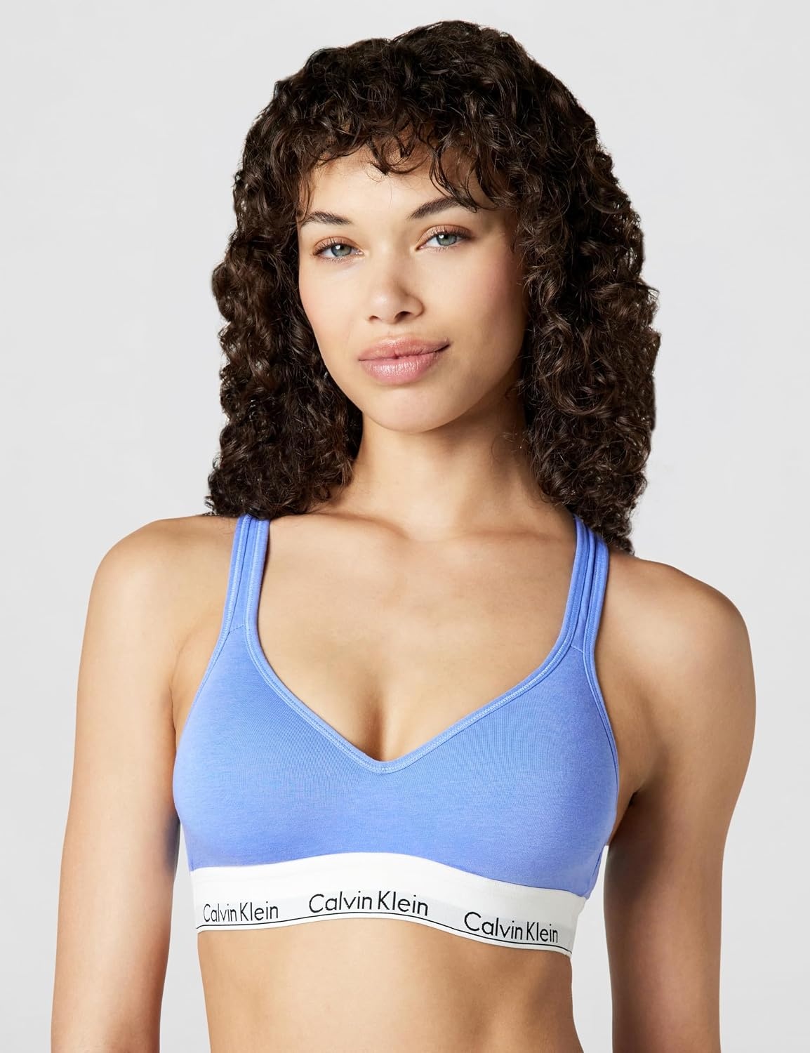 image:imageCalvin Klein Womens Modern Cotton Lightly Lined Wireless BraletteGlacier