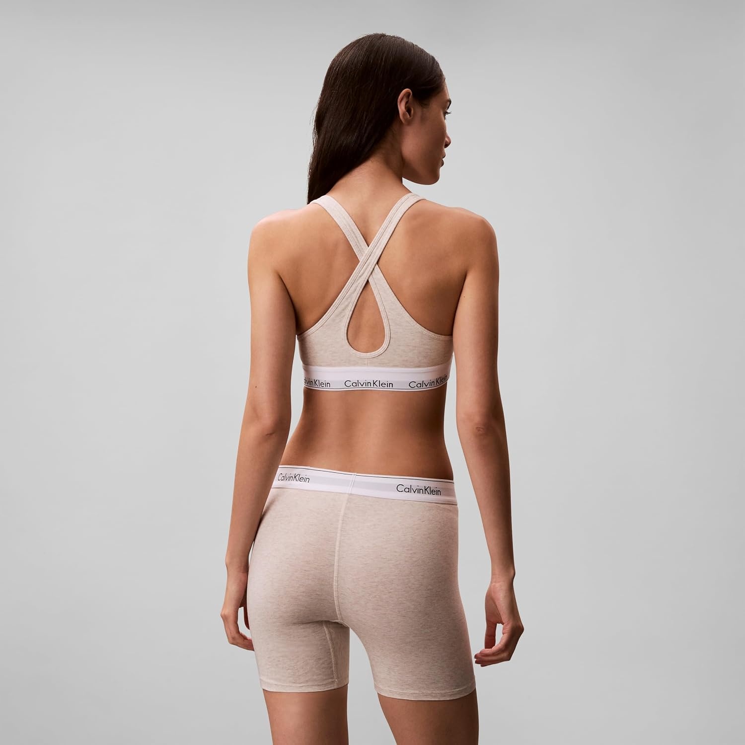 image:imageCalvin Klein Womens Modern Cotton Lightly Lined Wireless BraletteOatmeal Heather