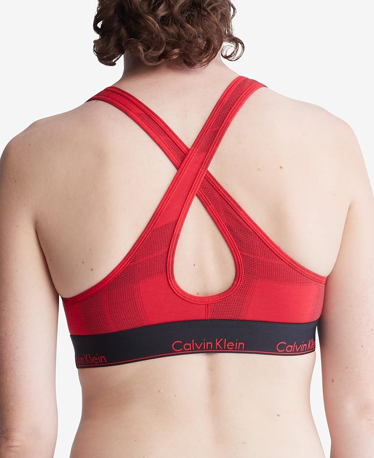 image:imageCalvin Klein Womens Modern Cotton Lightly Lined Wireless BraletteTextured Plaid Exact