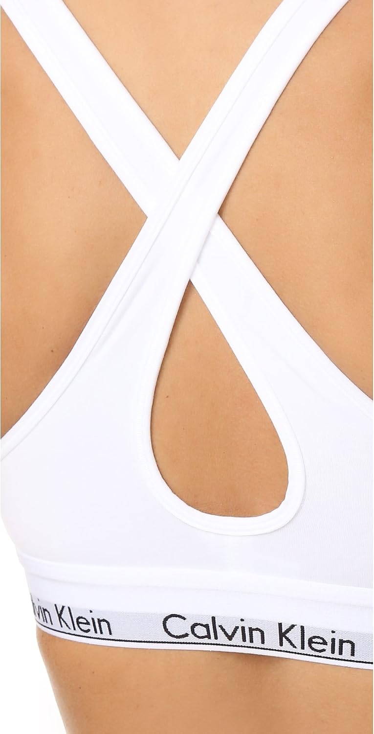 image:imageCalvin Klein Womens Modern Cotton Lightly Lined Wireless BraletteWhite