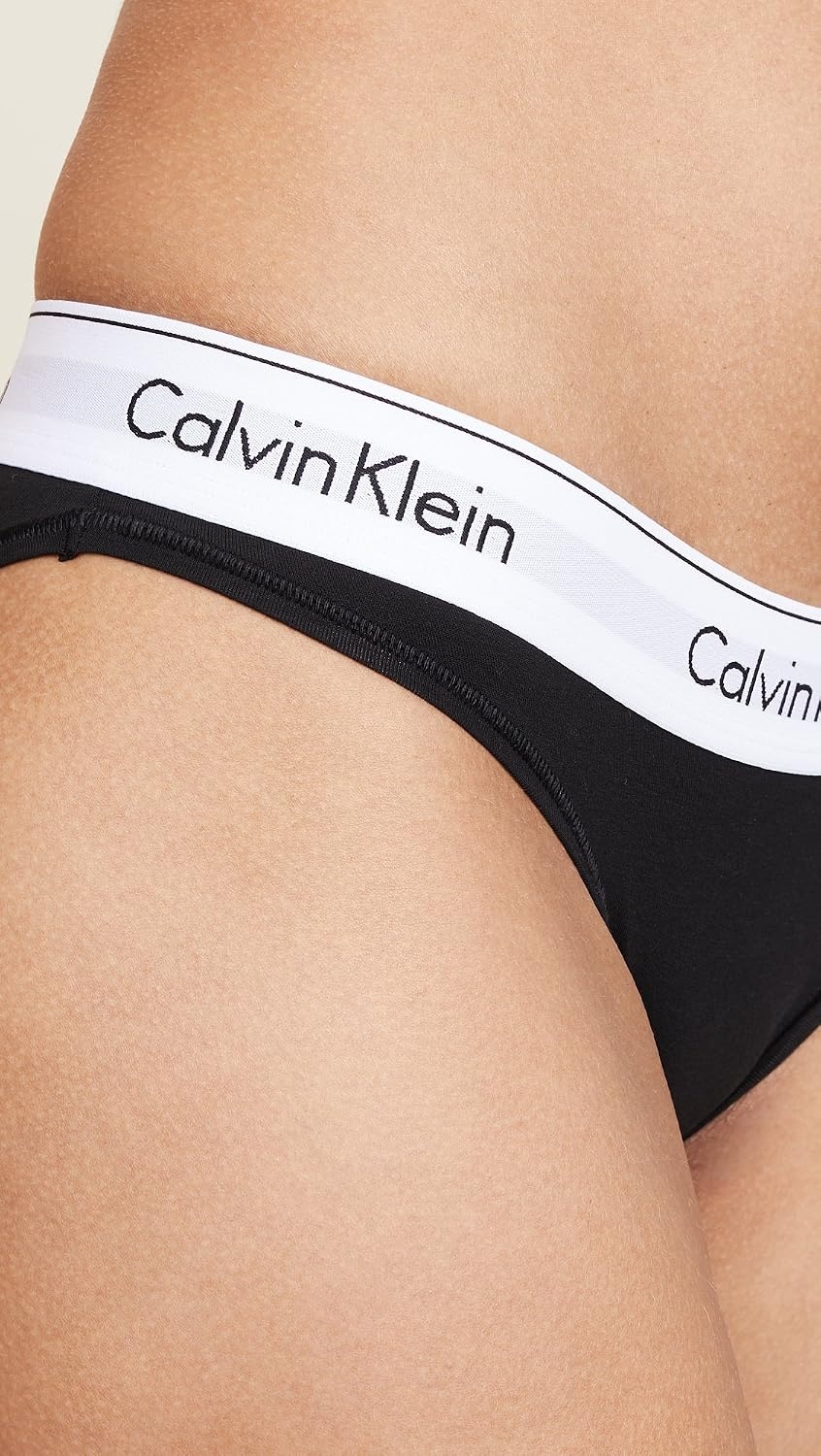 image:imageCalvin Klein Womens Modern Cotton Stretch Bikini PantyBlack