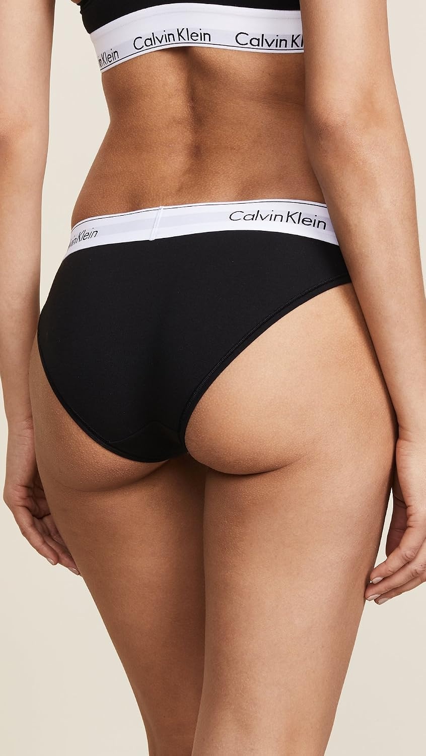 image:imageCalvin Klein Womens Modern Cotton Stretch Bikini PantyBlack