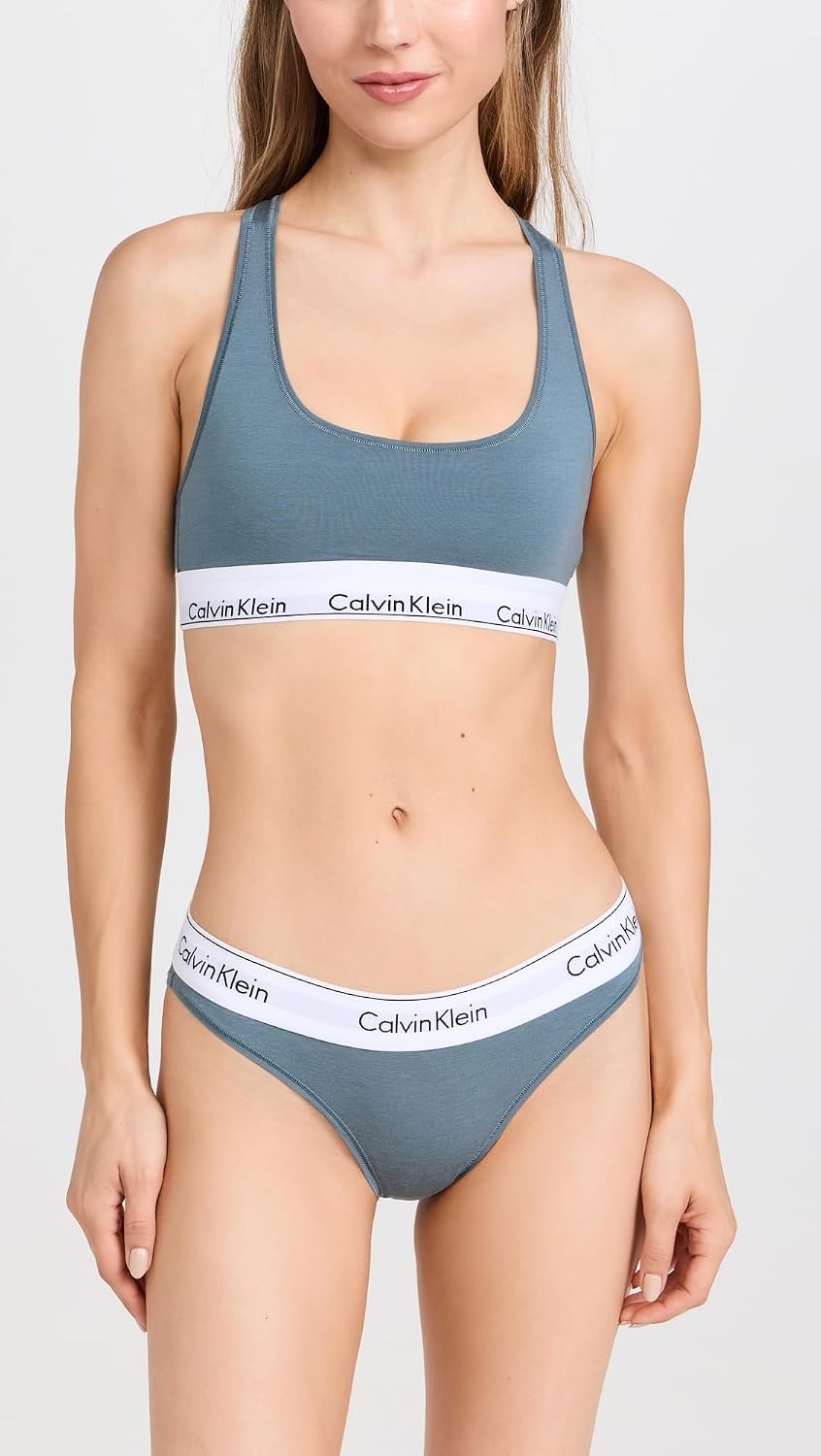 image:imageCalvin Klein Womens Modern Cotton Stretch Bikini PantyBlue Performance