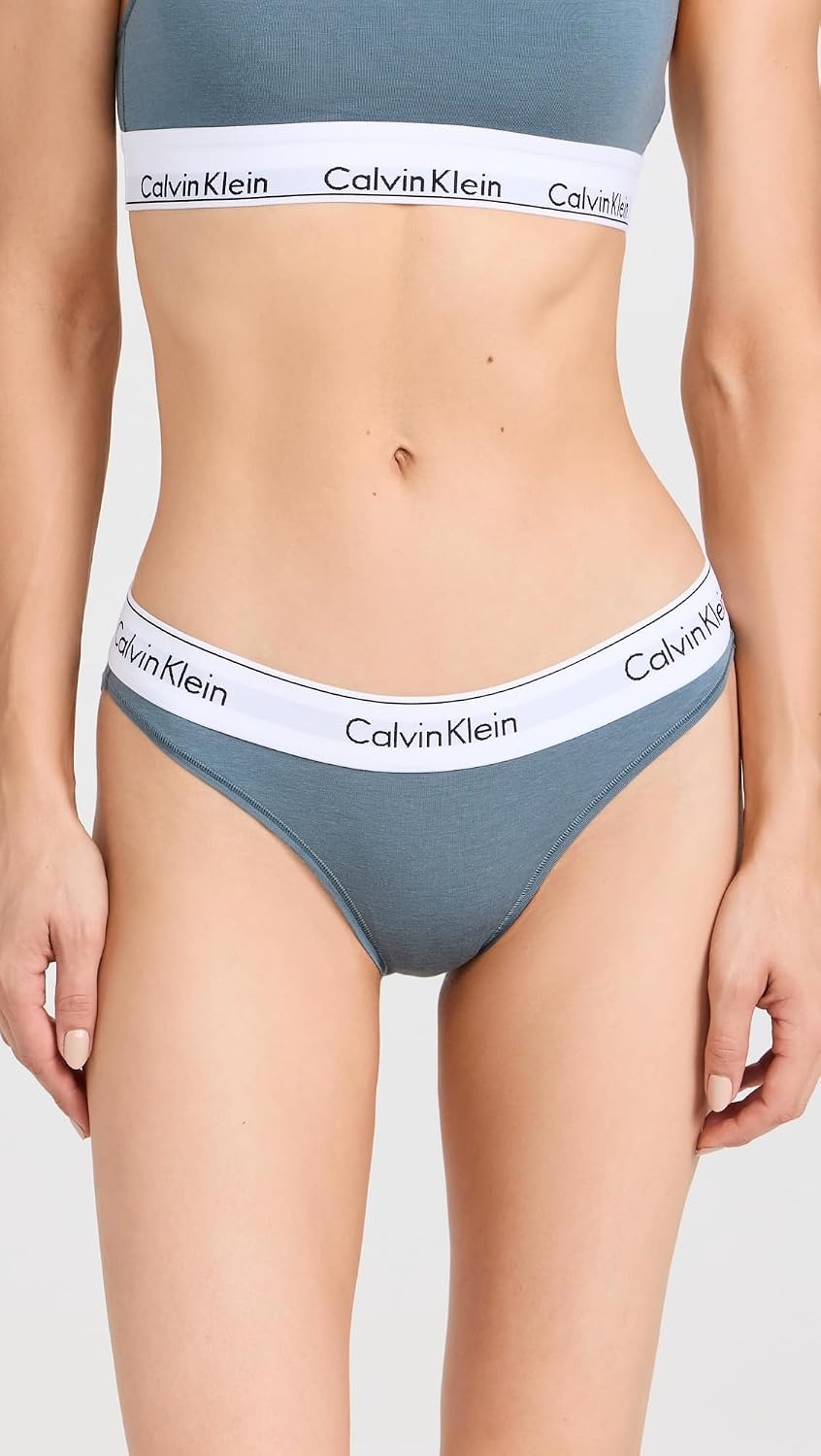 image:imageCalvin Klein Womens Modern Cotton Stretch Bikini PantyBlue Performance