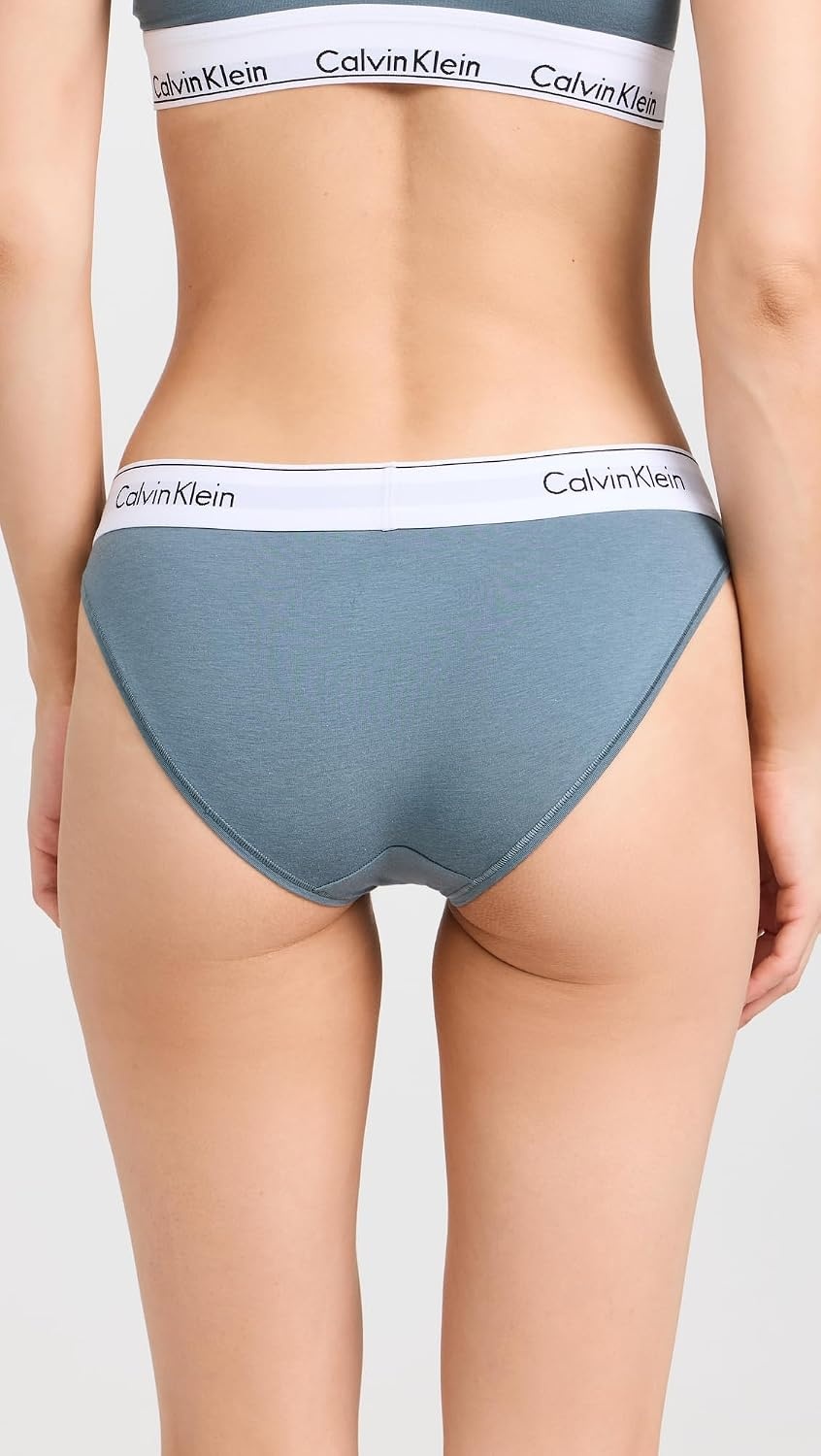 image:imageCalvin Klein Womens Modern Cotton Stretch Bikini PantyBlue Performance
