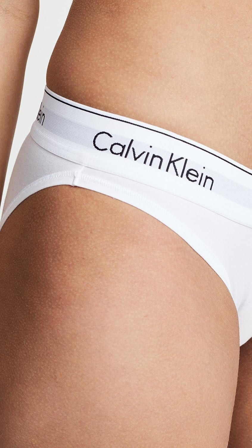 image:imageCalvin Klein Womens Modern Cotton Stretch Bikini PantyWhite