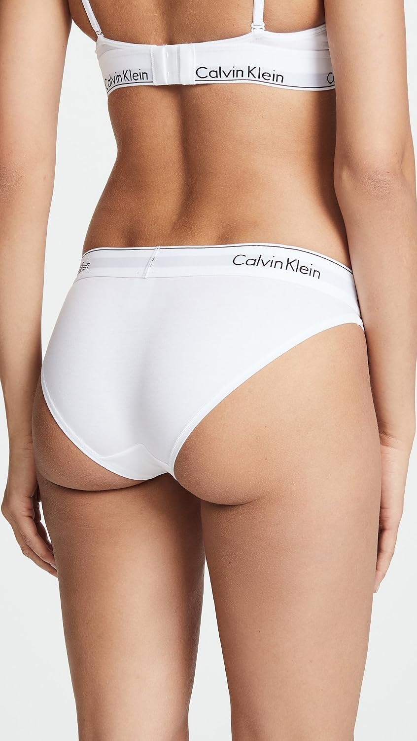 image:imageCalvin Klein Womens Modern Cotton Stretch Bikini PantyWhite