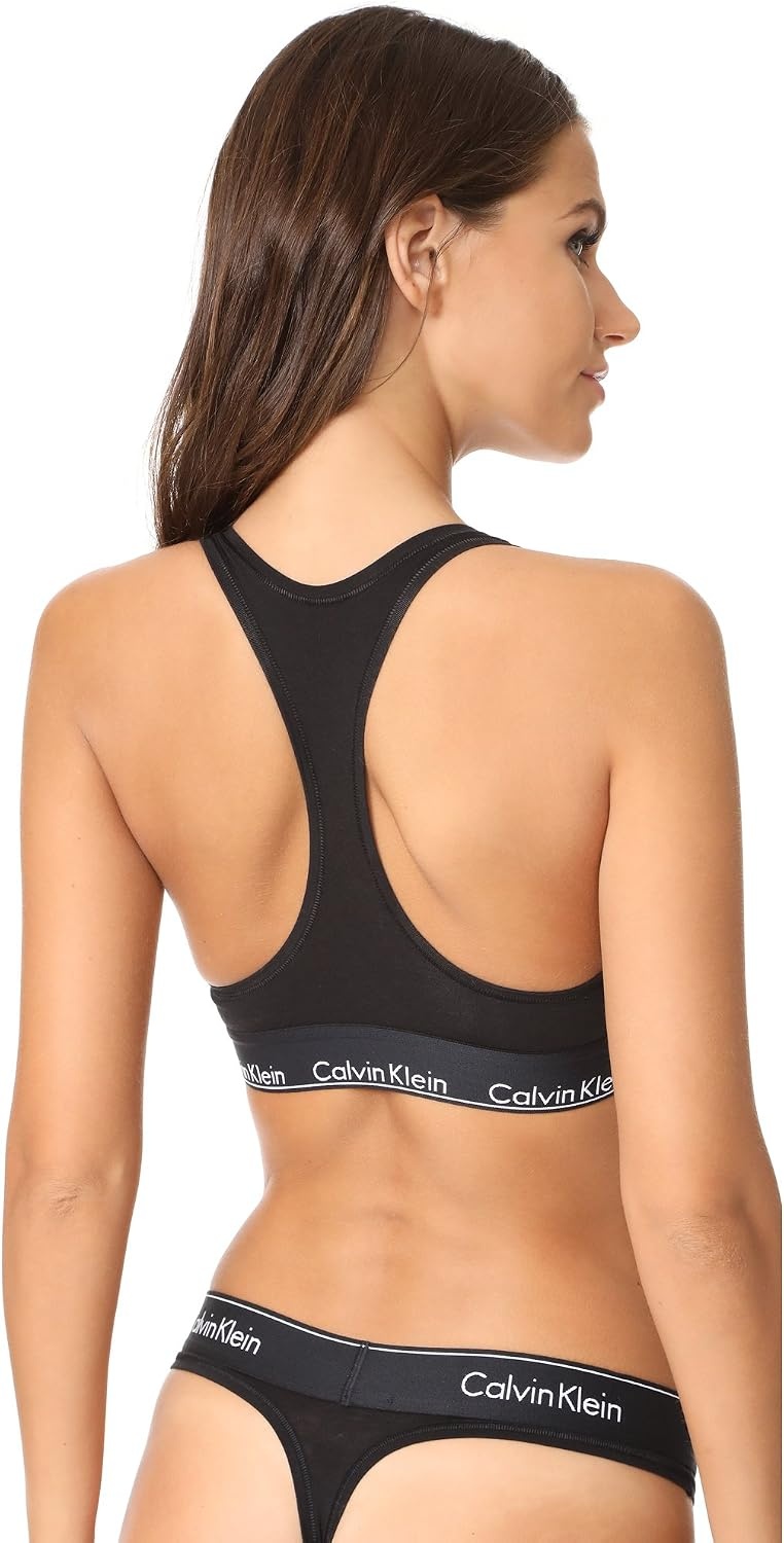 image:imageCalvin Klein Womens Modern Cotton Unlined Wireless BraletteBlack Waistband
