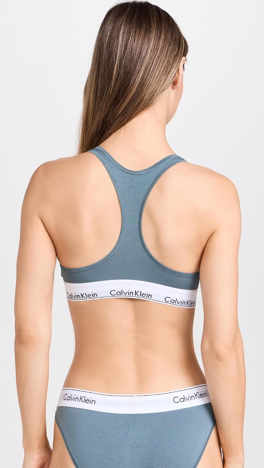 image:imageCalvin Klein Womens Modern Cotton Unlined Wireless BraletteBlue Performance