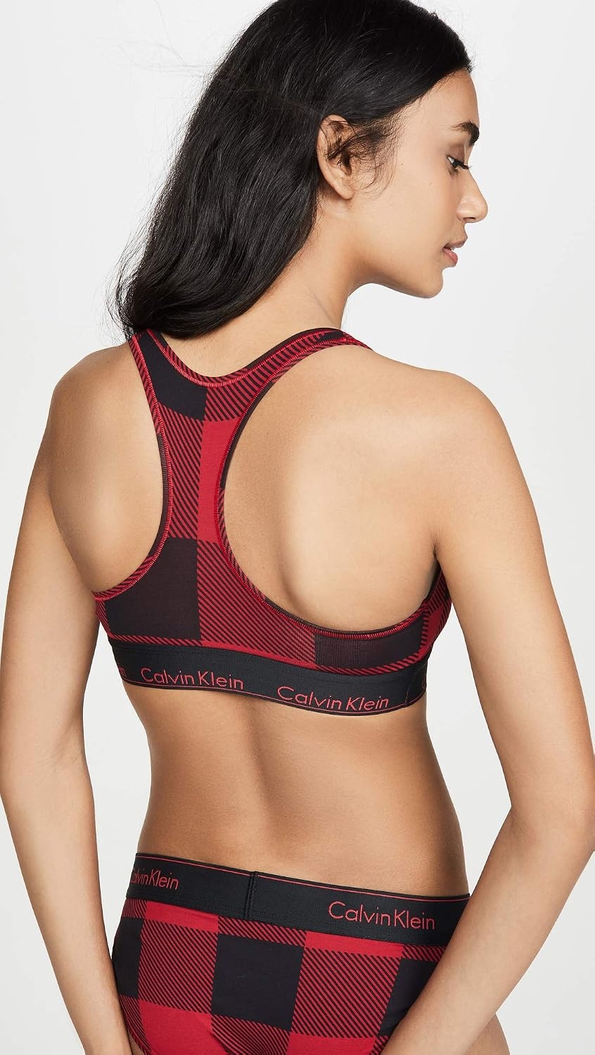 image:imageCalvin Klein Womens Modern Cotton Unlined Wireless BraletteBuffalo Check Temper