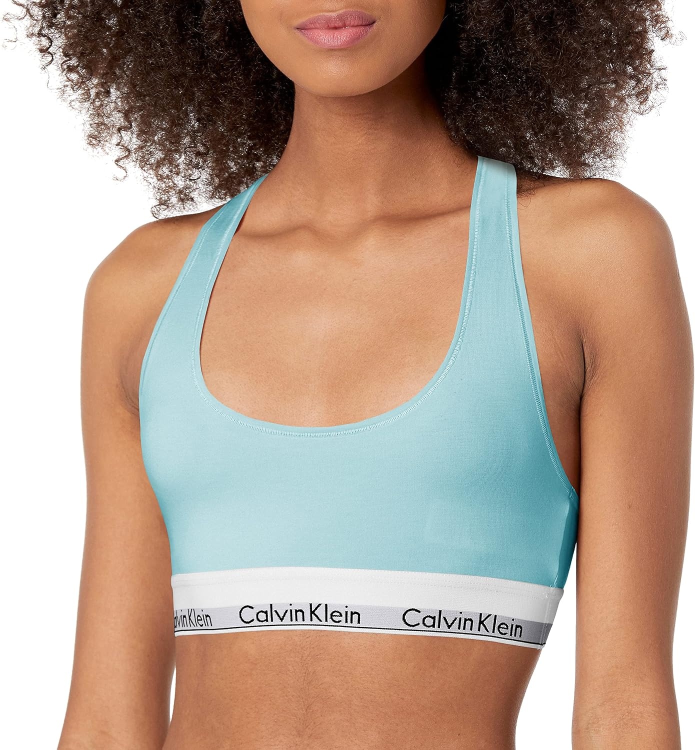 image:imageCalvin Klein Womens Modern Cotton Unlined Wireless BraletteFrost Blue