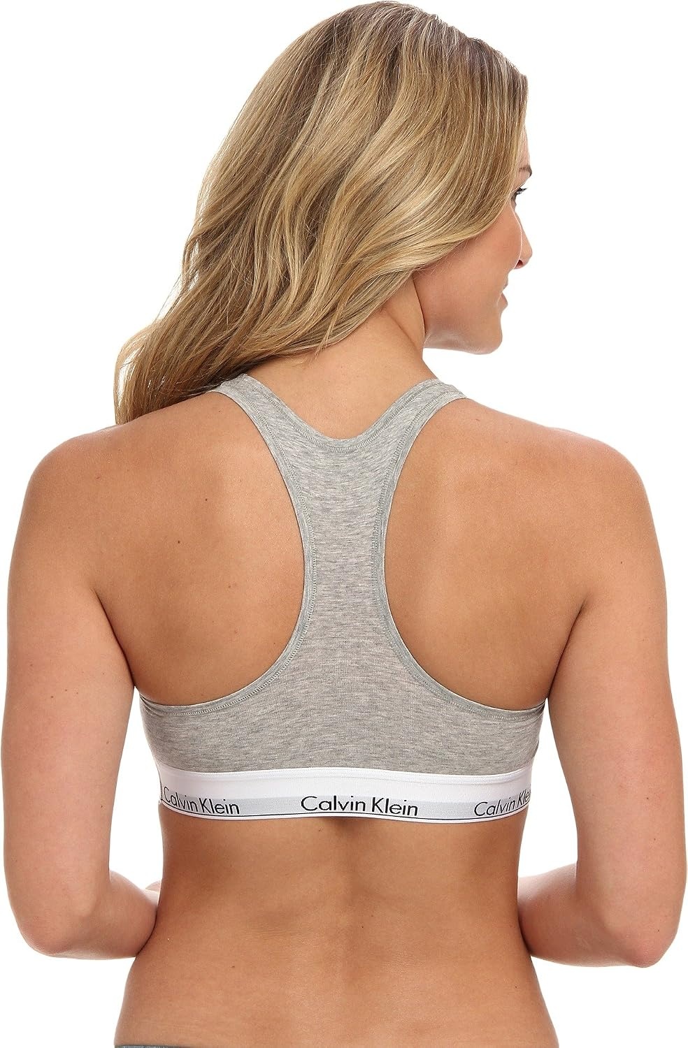 image:imageCalvin Klein Womens Modern Cotton Unlined Wireless BraletteGrey Heather