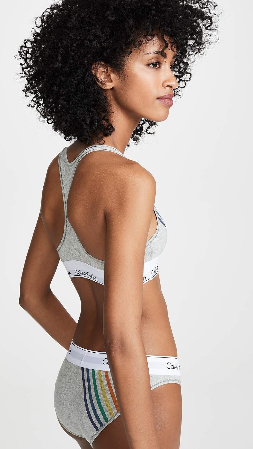 image:imageCalvin Klein Womens Modern Cotton Unlined Wireless BraletteGrey Heather Pride