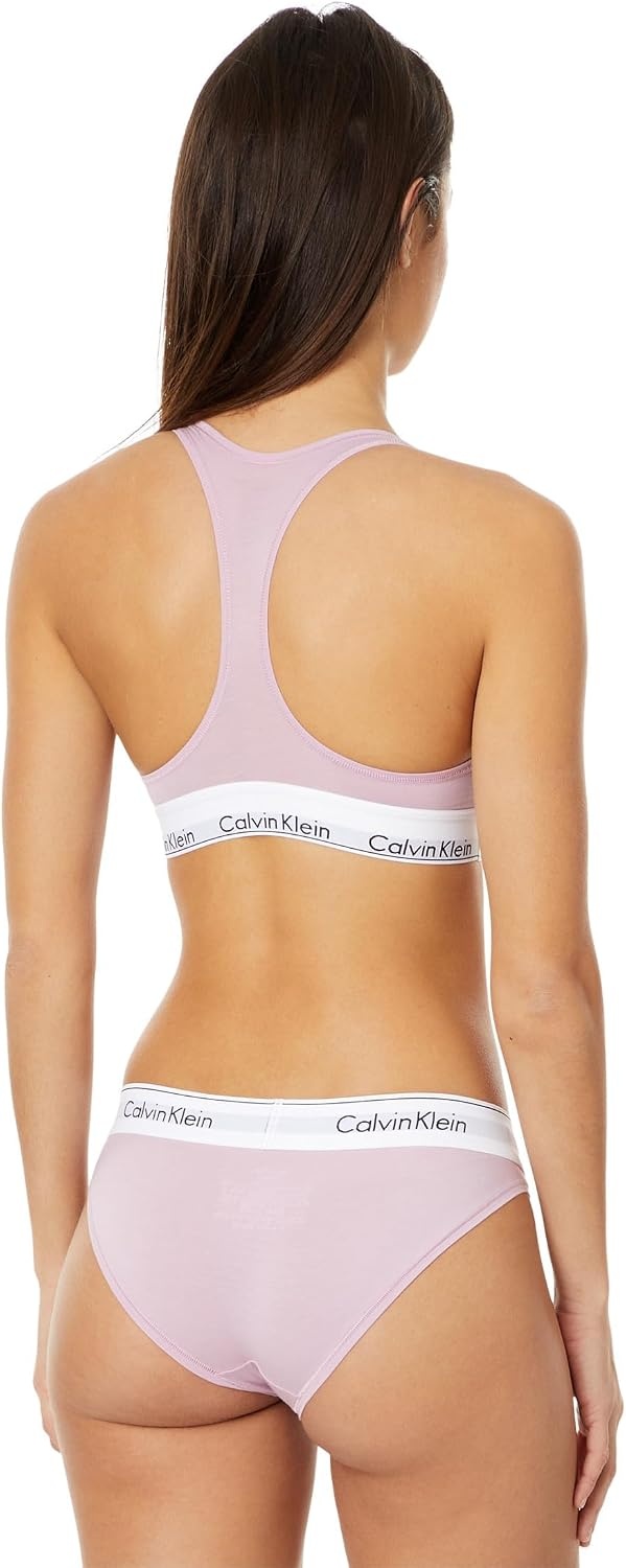 image:imageCalvin Klein Womens Modern Cotton Unlined Wireless BraletteMauve Mist