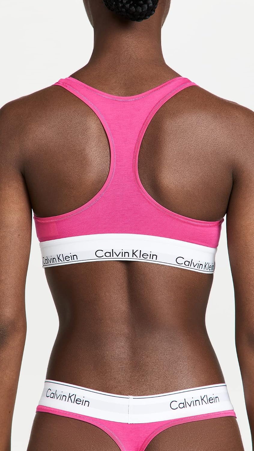 image:imageCalvin Klein Womens Modern Cotton Unlined Wireless BraletteParty Pink